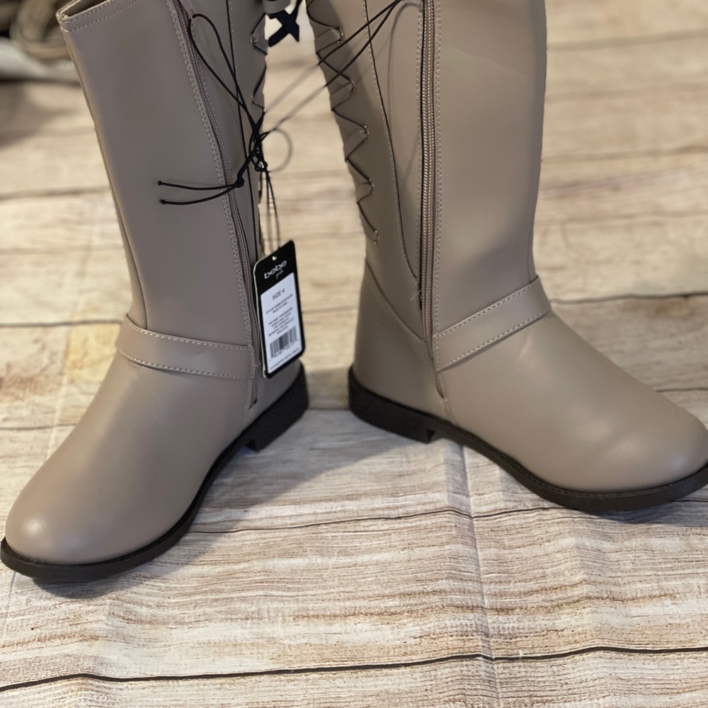 Bebe girls tall zip up boots. - Picture 2 of 4